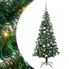 vidaXL &Aacute;rvore de Natal Artificial Pr&eacute;-iluminada Verde 180 cm
