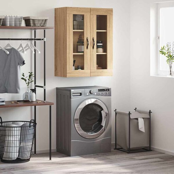 vidaXL Arm&aacute;rio de parede 69,5x34x90 cm deriv. madeira carvalho sonoma