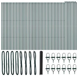 vidaXL Poste de Cerca Cinzeto