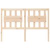 vidaXL Cabeceira de cama 125,5x4x100 cm pinho maciço