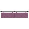 vidaXL Cabeceira Suspensa Roxo 210 x 55 x 5 cm Veludo