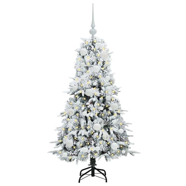 vidaXL Árvore de Natal Articulada Artificial Verde 120 cm PE e PVC