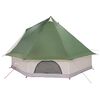 vidaXL Barraca Tipi Familiar Manual Verde e bege 400 x 346 x 250 cm