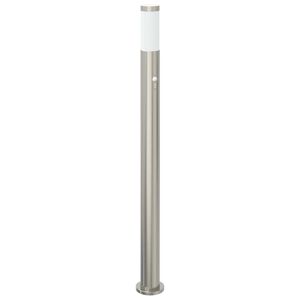 vidaXL Lumin&aacute;ria de poste com sensor, 110 cm, a&ccedil;o inoxid&aacute;vel, IP44