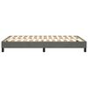 vidaXL Estrutura de cama com molas 120x200 cm veludo cinzento-escuro