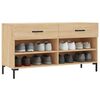 vidaXL Banco sapateira 102x35x55 cm deriv. madeira carvalho sonoma