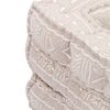 vidaXL Pufe modular individual tecido bege