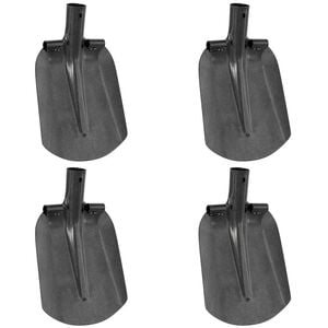 vidaXL Cabe&ccedil;a de P&aacute; 4 pcs Prateado 33 x 21 cm A&ccedil;o revestido a p&oacute;