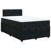 vidaXL Cama boxspring com colch&atilde;o 120x200 cm veludo preto