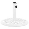 vidaXL Base para guarda-sol ferro fundido 40x40x32 cm branco