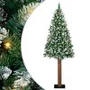 vidaXL &Aacute;rvore de Natal Slim com 300 LEDs com suporte Verde 210 cm