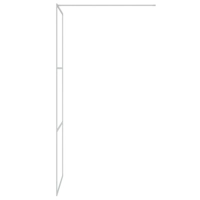 vidaXL Divisória de chuveiro prateado 80x195 cm vidro ESG transparente