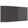 vidaXL Proteção de Cozinha 2 pcs Cinza Escuro 110 x 60 cm