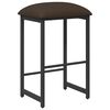 vidaXL Banco de bar Cinzento-acastanhado 40 x 32 x 64 cm