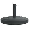 vidaXL Base p/ guarda-sol c/ pegas p/ postes de &Oslash;38/48mm 25 kg redondo