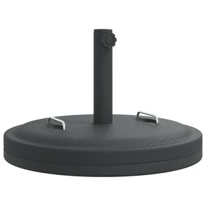 vidaXL Base p/ guarda-sol c/ pegas p/ postes de &Oslash;38/48mm 25 kg redondo