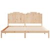 vidaXL Cama extra longa sem colch&atilde;o 200x210 cm madeira maci&ccedil;a