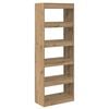 vidaXL Gabinete de Livros carvalho artisiano 60 x 30 x 166 cm