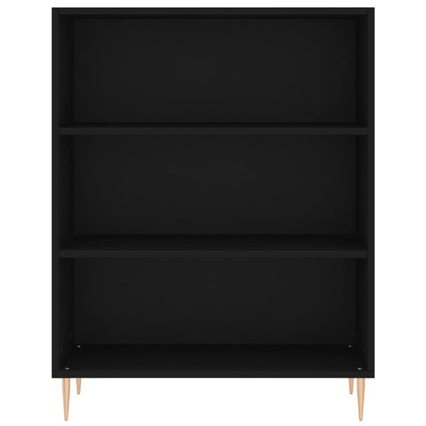 vidaXL Estante 69,5x32,5x90 cm derivados de madeira preto