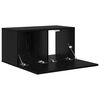 vidaXL Conjunto de m&oacute;vel de TV 3 pcs Preto 60 x 30 x 30 cm