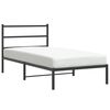 vidaXL Estrutura de cama com cabeceira 107x203 cm metal preto