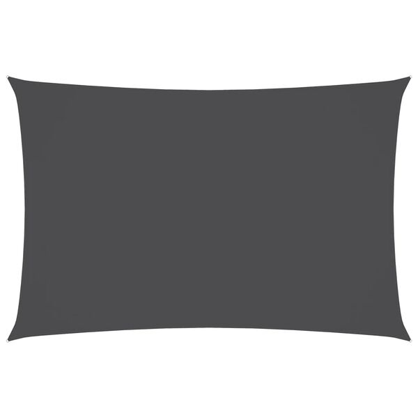 vidaXL Para-sol estilo vela tecido oxford retangular 6x8 m antracite