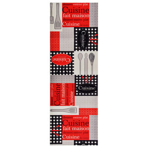 vidaXL Tapete de cozinha lav&aacute;vel com design Cuisine 45x150 cm