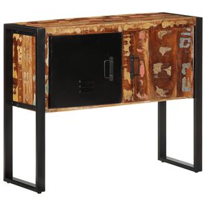 vidaXL Arm&aacute;rio consola multicor 90x35x75 cm madeira maci&ccedil;a recuperada
