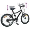 vidaXL Bicicleta Infantil 20 Polegadas 6-Speed para 6-11 Anos Preto