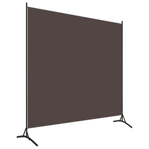 vidaXL Divis&oacute;ria de quarto com 1 painel 175x180 cm castanho
