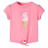 vidaXL T-shirt de crian&ccedil;a rosa-brilhante fluorescente 92