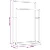 vidaXL Toalheiro de pé 48x24x78,5 cm ferro branco