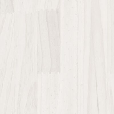 vidaXL Vaso de jardim 100x50x50 cm madeira de pinho maciça branco