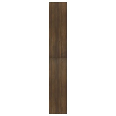 vidaXL Estante 5 prat. 80x30x189cm derivados madeira carvalho castanho