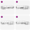 vidaXL Conjunto de Sof&aacute;s para Exterior 11 pcs Natural e Antracite