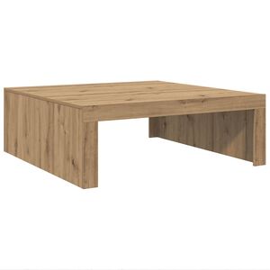 vidaXL Mesa centro 100x100x35 cm derivados madeira carvalho artisiano