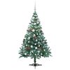 vidaXL &Aacute;rvore de Natal Artificial com 150 LEDs Verde 150 cm PVC e A&ccedil;o