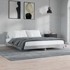 vidaXL Estrutura de cama 200x200 cm derivados de madeira cinza cimento