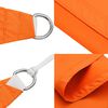 vidaXL Para-sol estilo vela tecido oxford retangular 2,5x4 m laranja