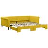 vidaXL Sof&aacute;-cama com gavet&atilde;o 100x200 cm veludo amarelo