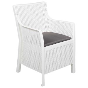 vidaXL poltrona Branco PP