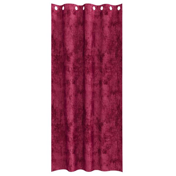 vidaXL Cortinas de Veludo 2 pcs vermelho tinto 245 x 140 cm Veludo