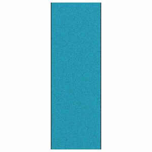 vidaXL Tapete de Entrada Ciano e Preto 120 x 350 cm Poliamida e PVC