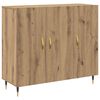 vidaXL Buffet Carvalho Artesanal 90 x 34 x 80 cm Madeira processada