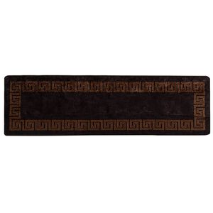 vidaXL Passadeira MARSA Preto 80 x 350 cm Poli&eacute;ster e PVC