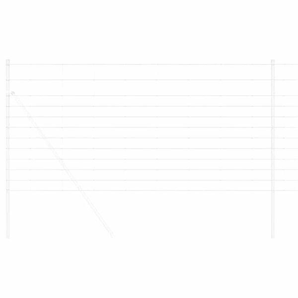 vidaXL Cerca de campo Prateado 50 x 1,2 m A&ccedil;o galvanizado