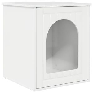 vidaXL Casa para Gatos Branco Brilhante 53 x 52 x 62 cm