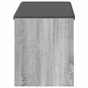 vidaXL Banco de Hall com almofada Sonoma cinza 83 x 38 x 45 cm