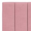 vidaXL Cama com colch&atilde;o Hanko 140x190 cm veludo rosa