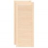 vidaXL Portas de armário 2 pcs com design de persiana pinho maciço